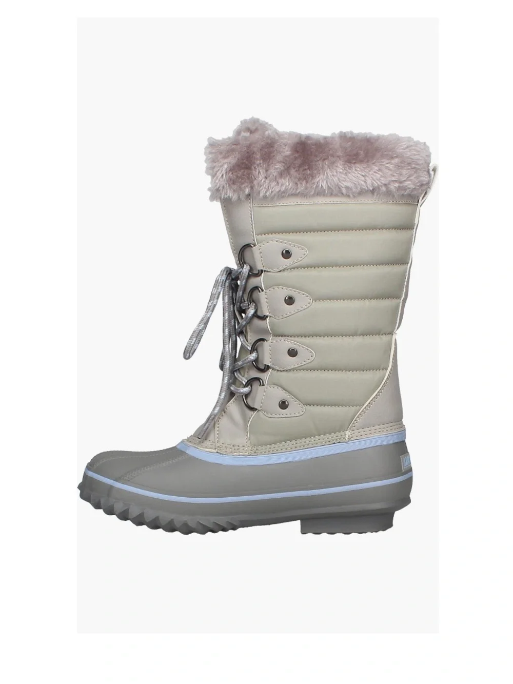 Khombu Denise Faux Fur Lined Winter Boots Gray Women’s Size 9 Narrow Calf (READ)